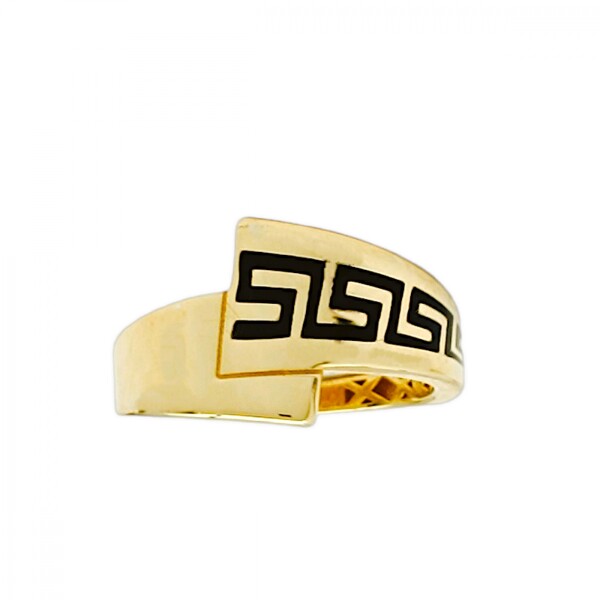 Anillo cinta griega -Oro bajo-Sin piedra-AN8227 sinpiedra