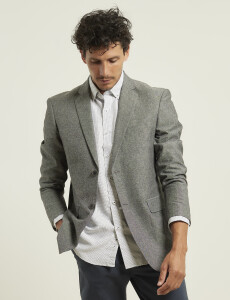 110571 SACO HARRINGTON LABEL Gris Oscuro