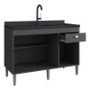 Bajo Mesada Mueble Cocina 3puertas 1cajón 120cm Con Pileta Bajo Mesada Mueble Cocina 3puertas 1cajón 120cm Con Pileta