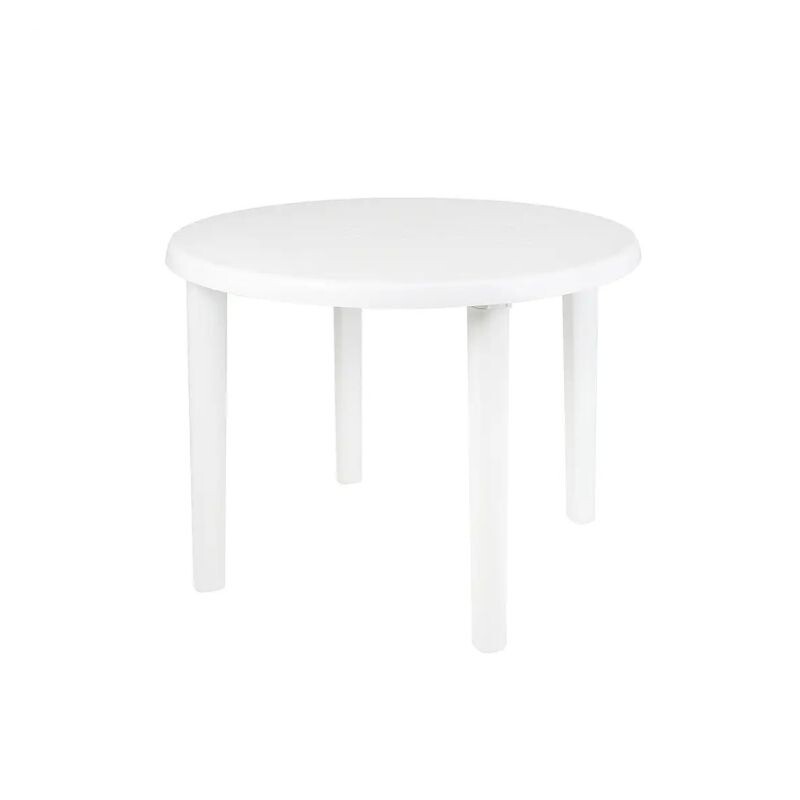 MESA DE PLÁSTICO REDONDA 90 CM MOR TONDO Blanco