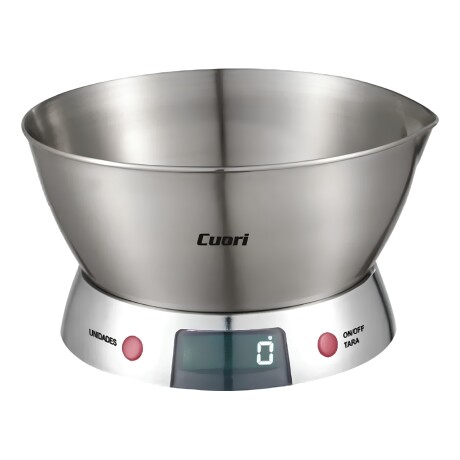 Balanza de Cocina Digital Cuori 5kg Inox + Bowl Extraíble Balanza de Cocina Digital Cuori 5kg Inox + Bowl Extraíble