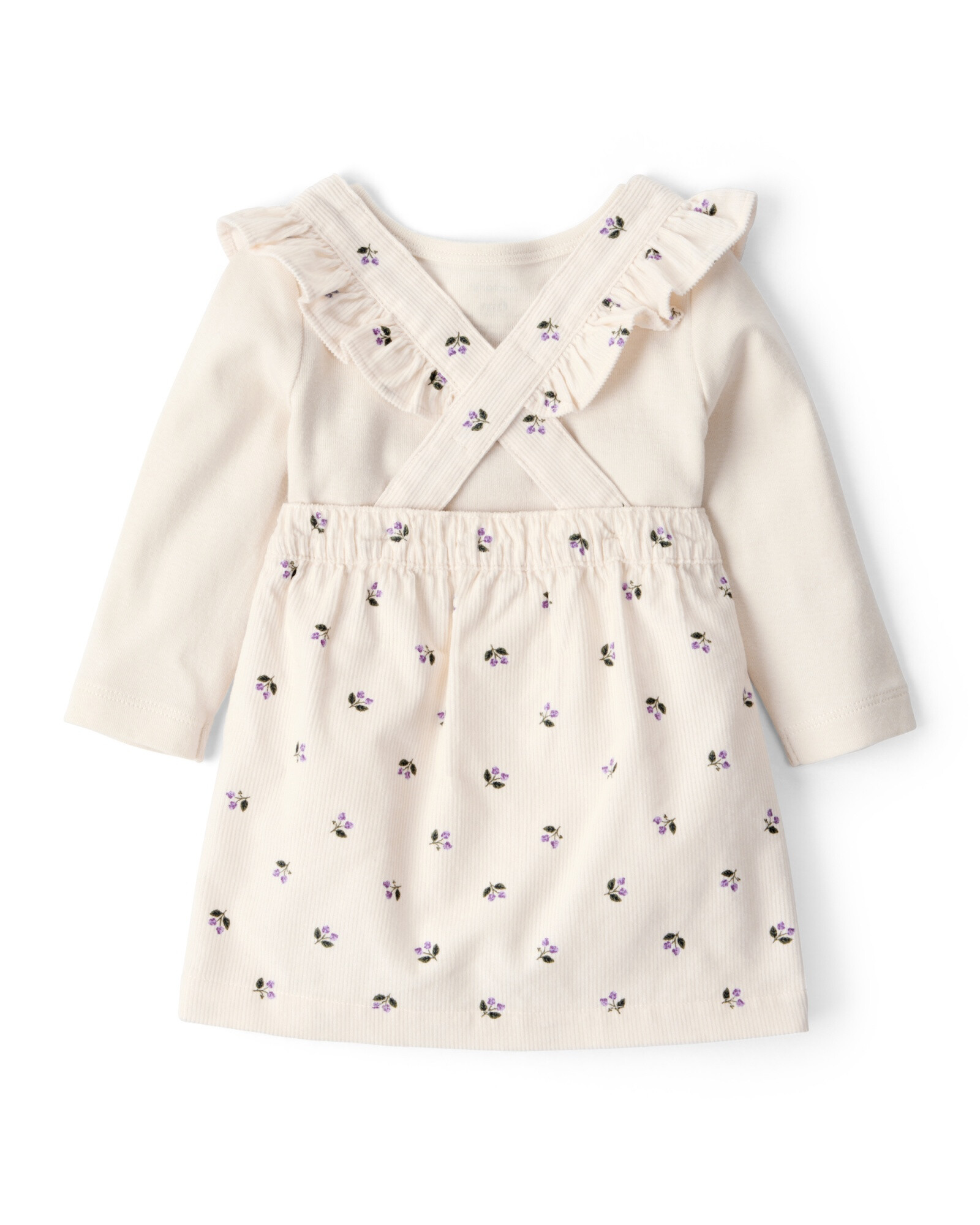 Set tres piezas, jumper de pana, remera y medias de algodón Set tres piezas, jumper de pana, remera y medias de algodón