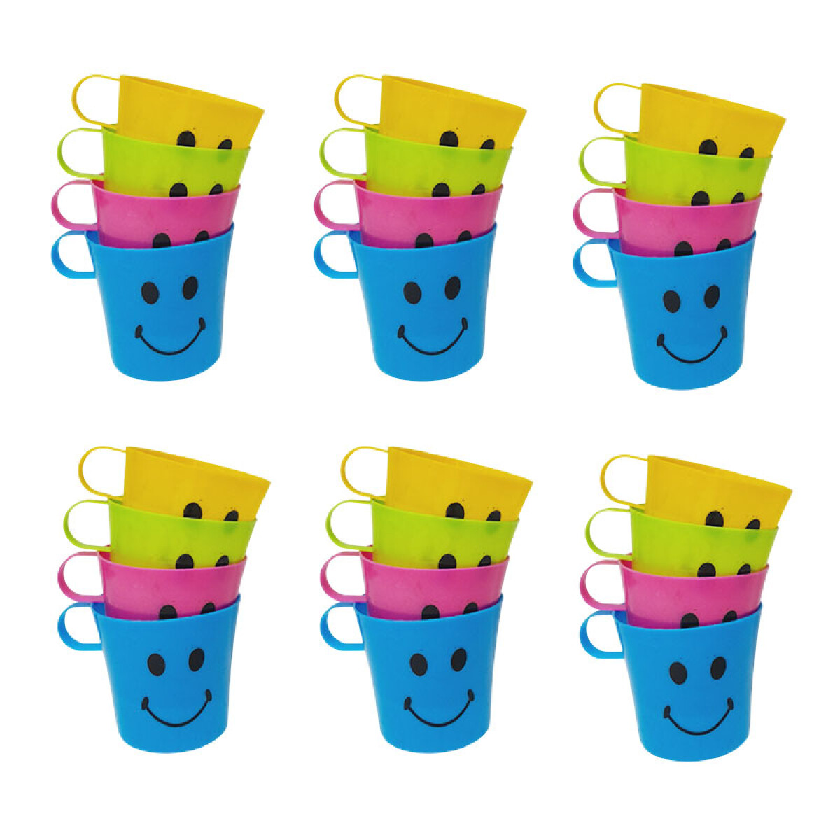 OUTLET Vasos smile plásticos x4 unidades - Outlet Vasos Smile Plásticos X4 Unidades 