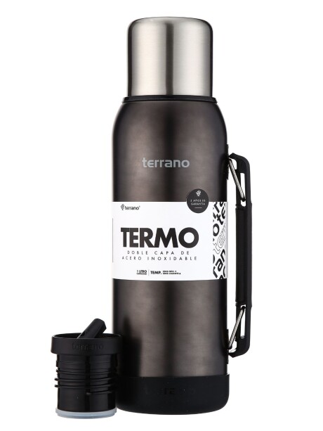 Termo Premium 1lt. Con base de Silicona Negro Metalizado