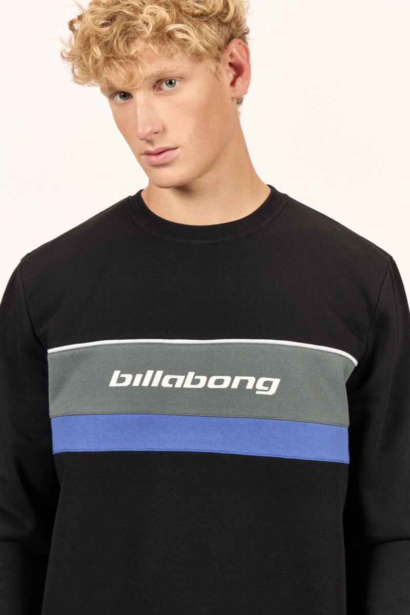 SWEATER GRID CREW J-negro