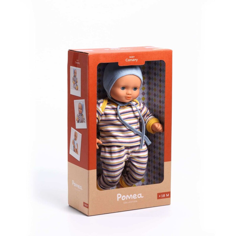 Bebe de juguete con ropa Celeste