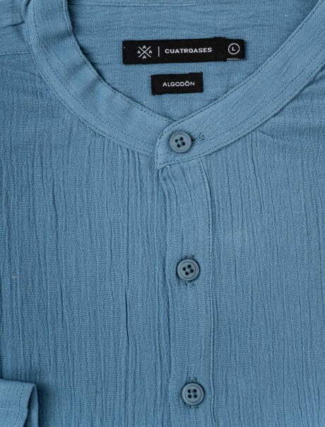 Camisola bambula azul piedra