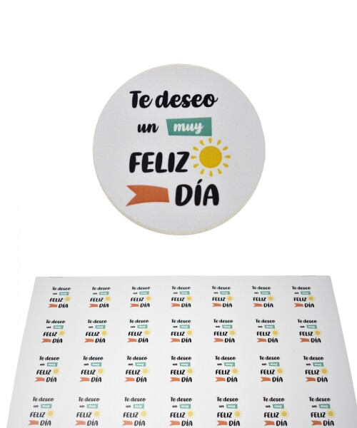Stickers feliz dia plancha DISEÑO 6