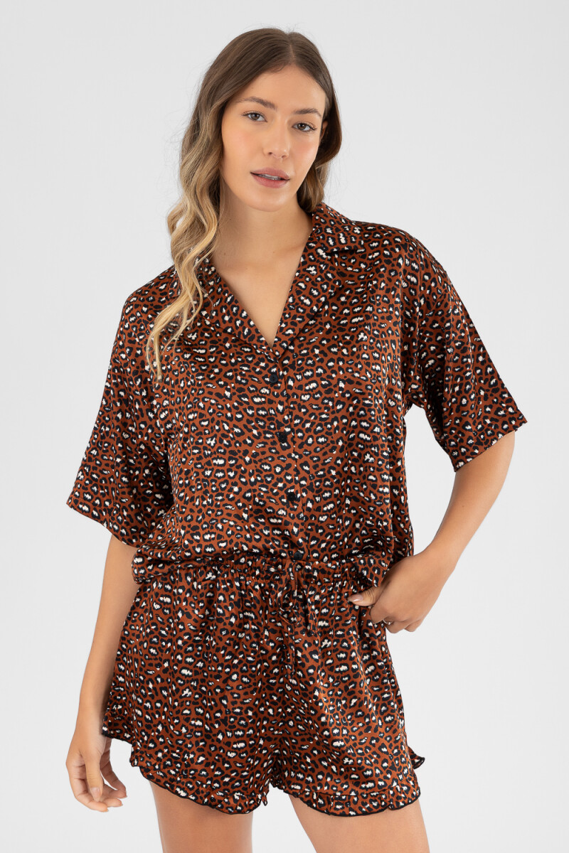 ANIMAL DULL SHORT - ANIMAL PRINT 