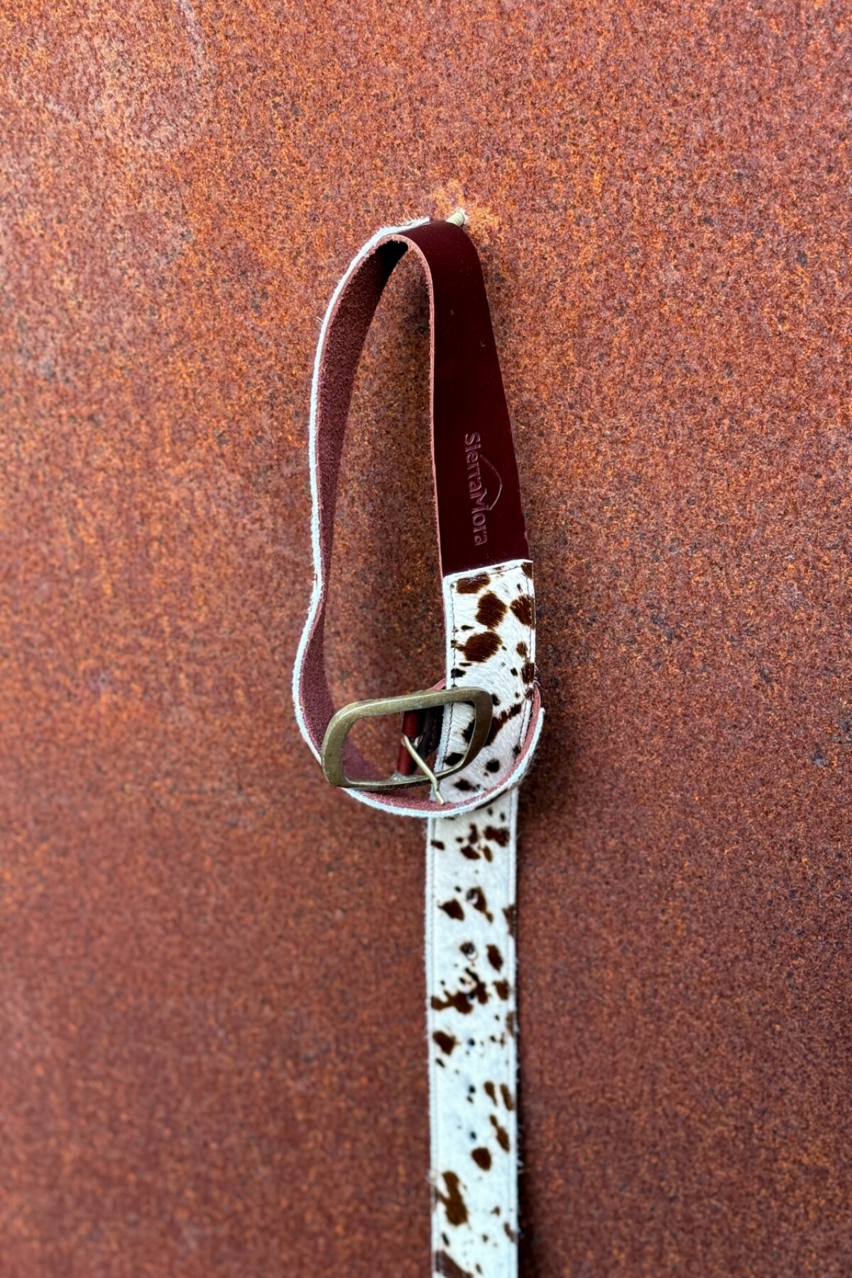 Print Belt Blanco / Dorado