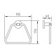TOALLERO ARO METAL BAÑO 2 MODELO URBAN LATON 000