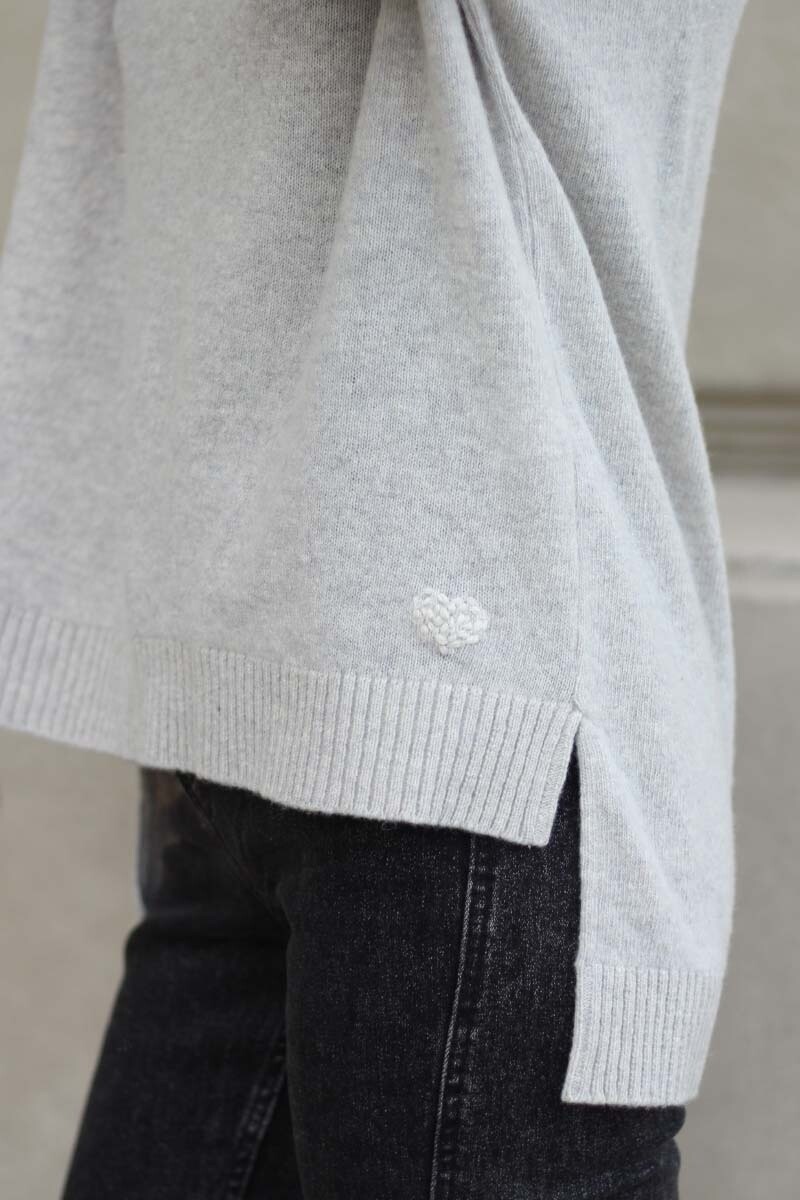 Sweater Colores Gris Claro