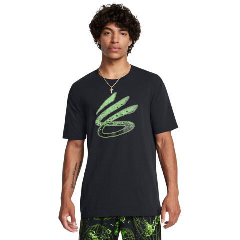 Curry Logo Trend Tee-BLU BLK-001