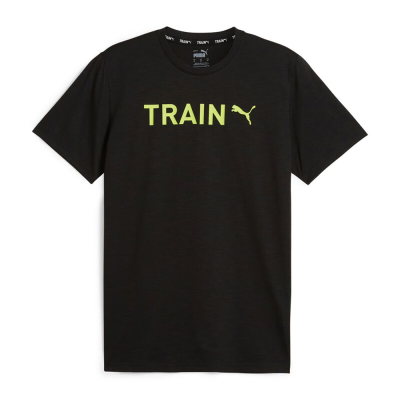 Mens Graphic Tee Train Puma - Hombre Black/lime