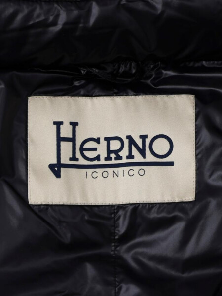 Herno-Chaqueta de nylon rellena de plumas, Dora Negro