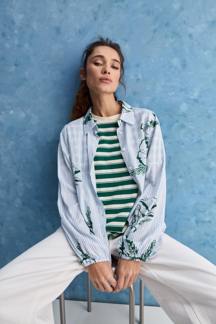 CAMISA SOGNO Celeste