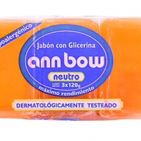 JABON DE TOCADOR ANN BOW GLICERINA 120 GR X 3 UNI JABON DE TOCADOR ANN BOW GLICERINA 120 GR X 3 UNI