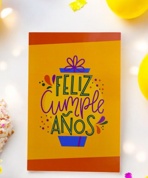 Tarjeta cumpleaños 10x15. DISEÑO 8