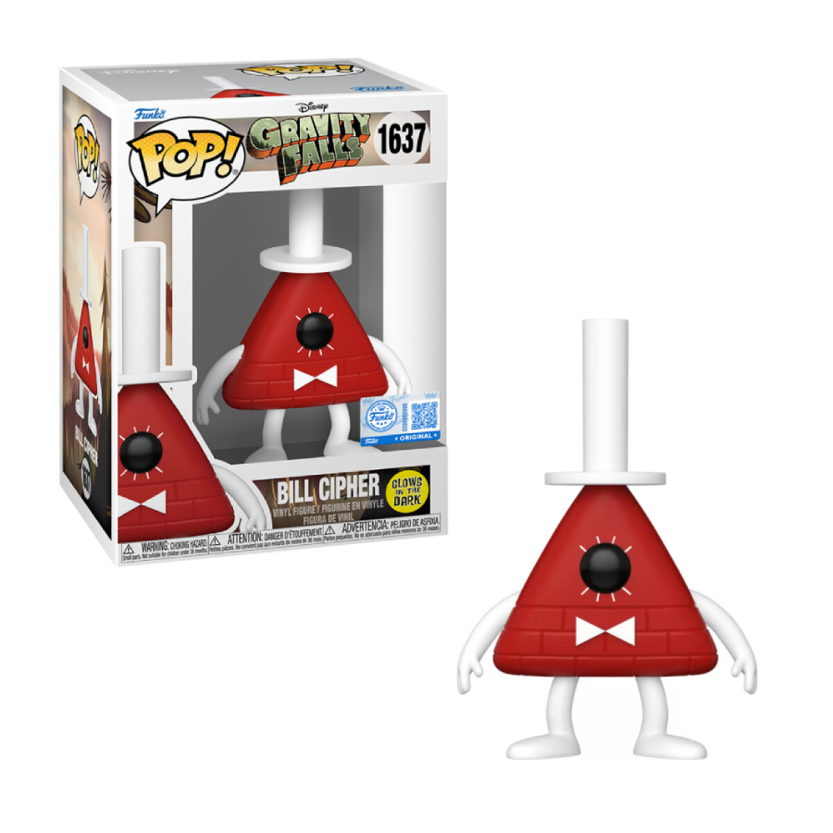 Bill Cipher - Gravity Falls (Glows In The Dark) - 1637 
