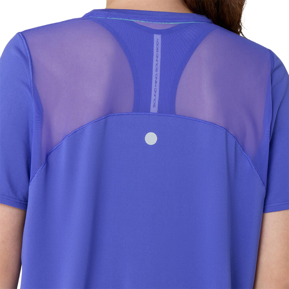 Polo Running Road Fade SS Top Mujer Cobalt Burst/illuminate Green