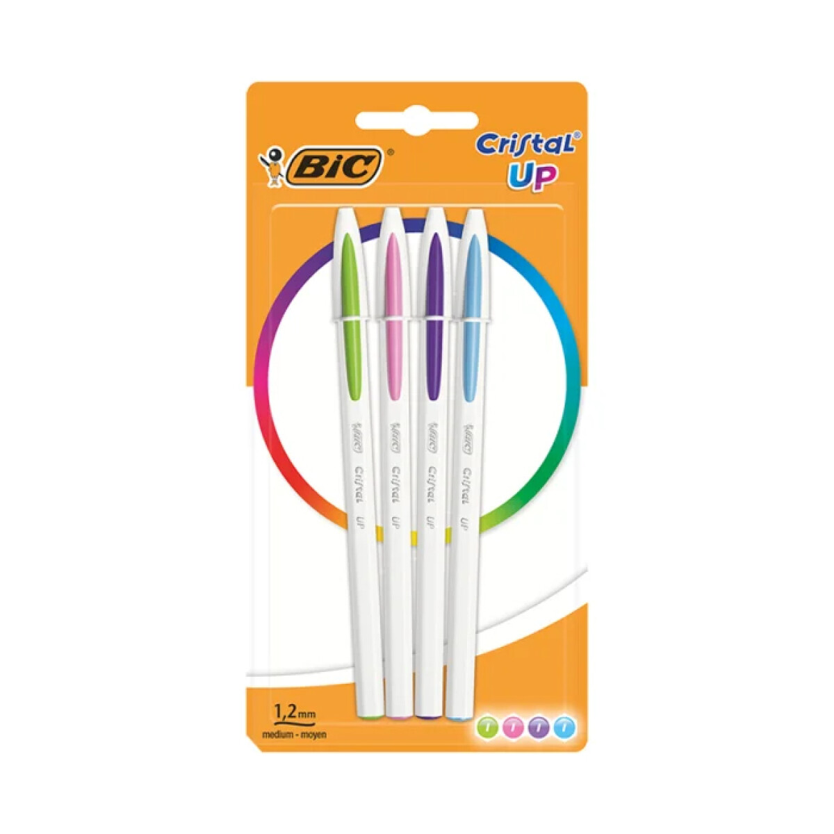 Boligrafo Bic x 4 Cristal Up Pastel 