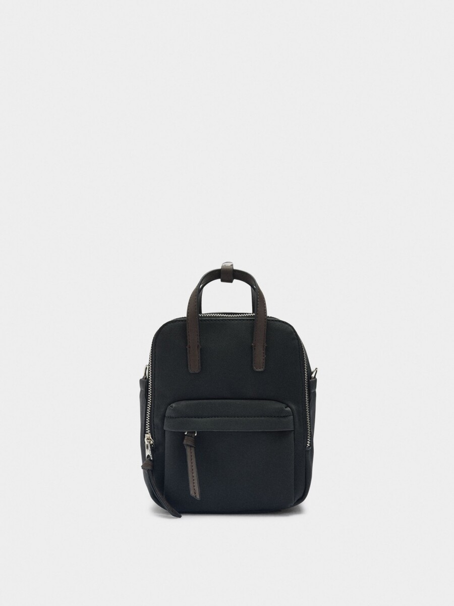 Mochila De Nylon negro