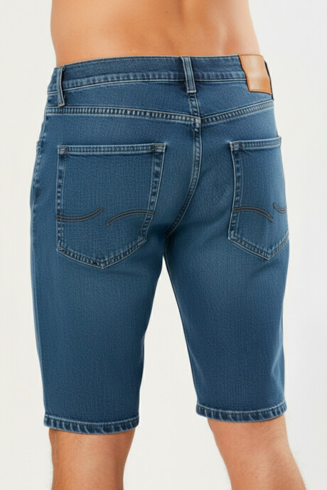 BERMUDA JEAN VECTOR Azul