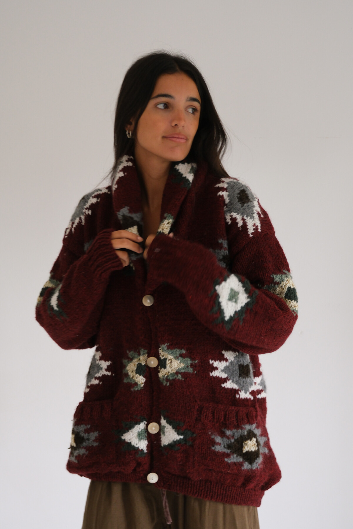 Saco Sony Lana Bordeaux