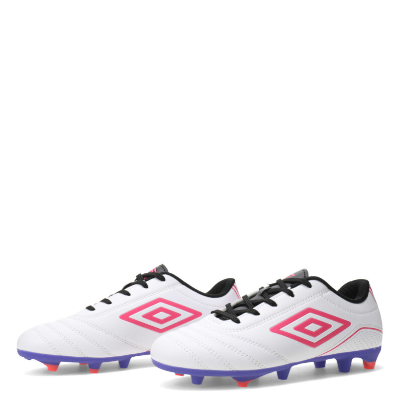 Championes de Niños Fútbol 11 Umbro Classico III HG Blanco - Rosado