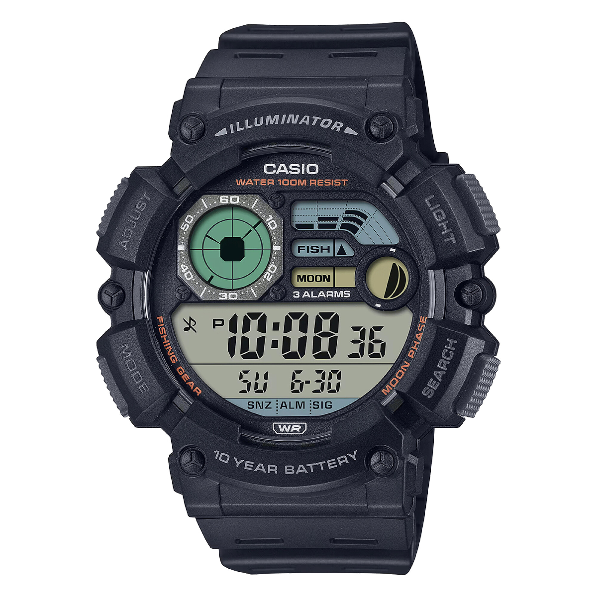 Reloj Casio Deportivo Digital Resina Negro WatchMe