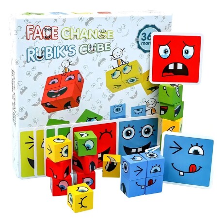 Juego de Mesa Expresión Cubo Cambia de Cara 001