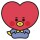 Guante exfoliante BT21 baby Tata