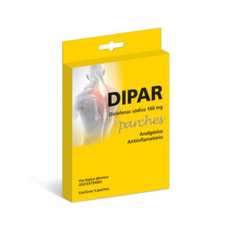 Dipar analgésico antiinflamatorio x5 parches Dipar analgésico antiinflamatorio x5 parches
