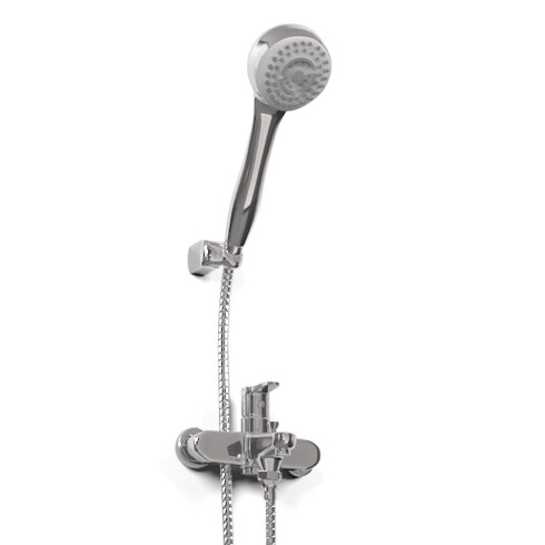 Griferia De Ducha Externa Monocomando Cromo Aqualia Alcamo 000