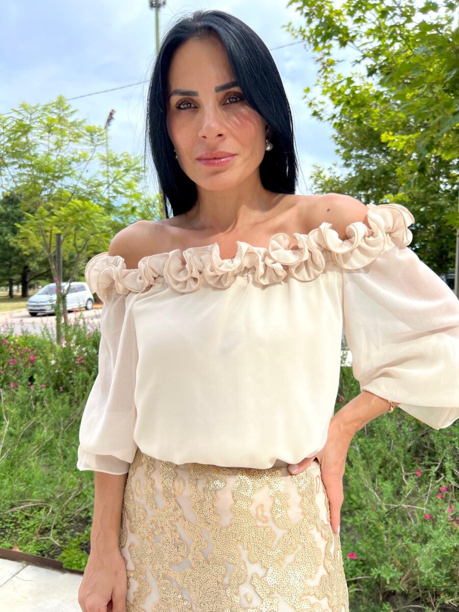 Blusa Betina - Beige 