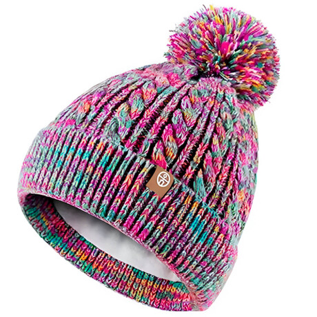 SetX3 Gorro Lana Guante Cuello Infantil Abrigo Niño Rosado