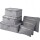 Set de 6 Organizadores de Valija Equipaje para Viaje Gris