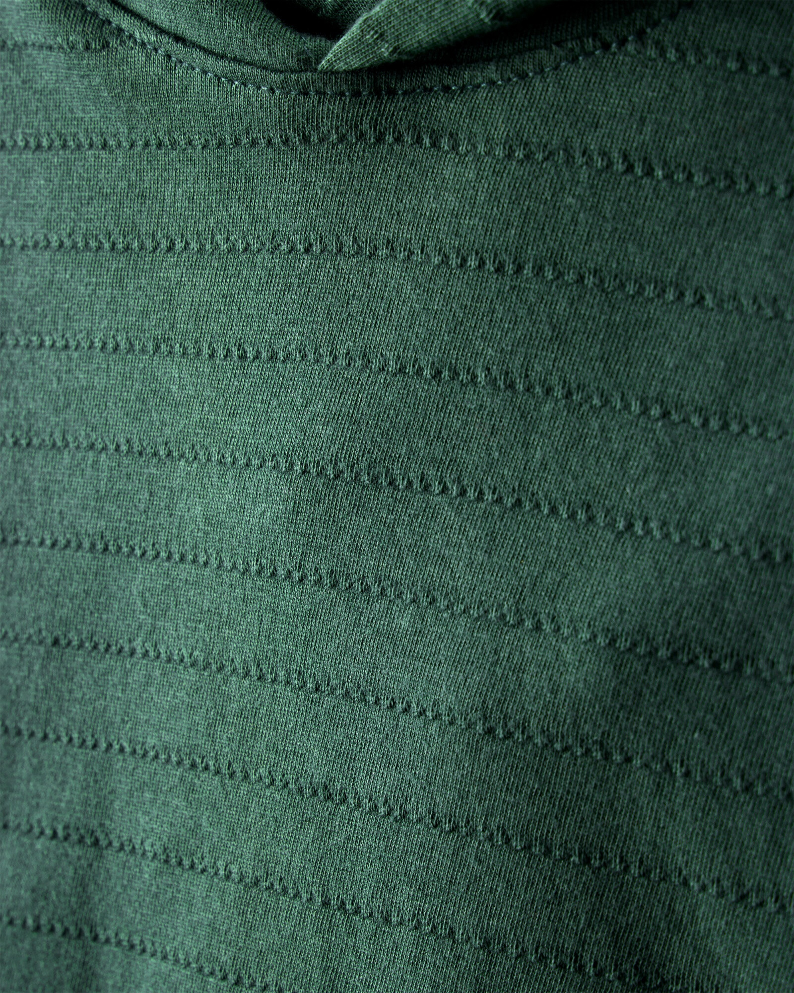 Remera de algodón, con capucha, verde Sin color