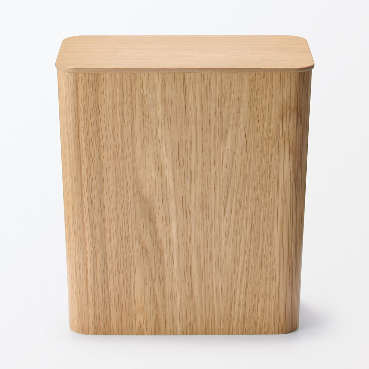 Papelera Oslo de madera con soporte de metal 