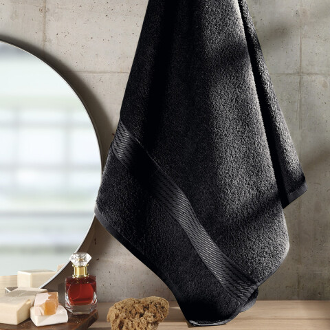 Toalla Baño Extra Prisma Dohler 86 x 150 cm 100% Algodón NEGRO