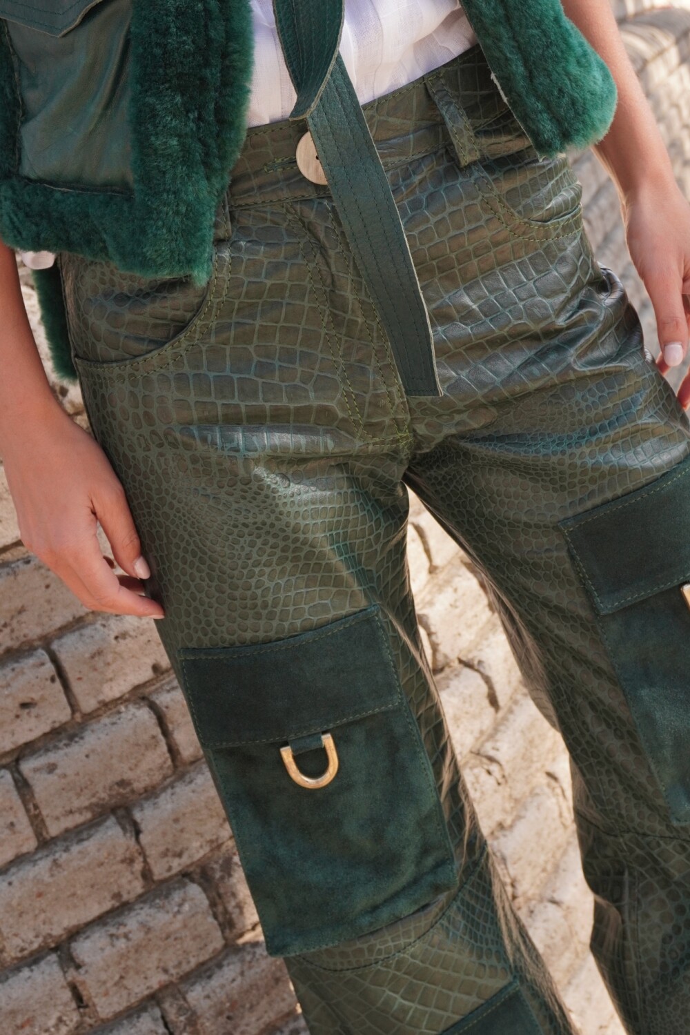 Pocket Pants Crocco Verde