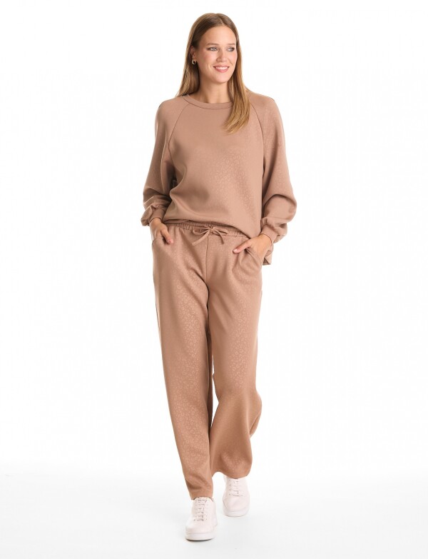 Jogger Recto Print TOSTADO