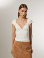 Tops Pawire Marfil / Off White