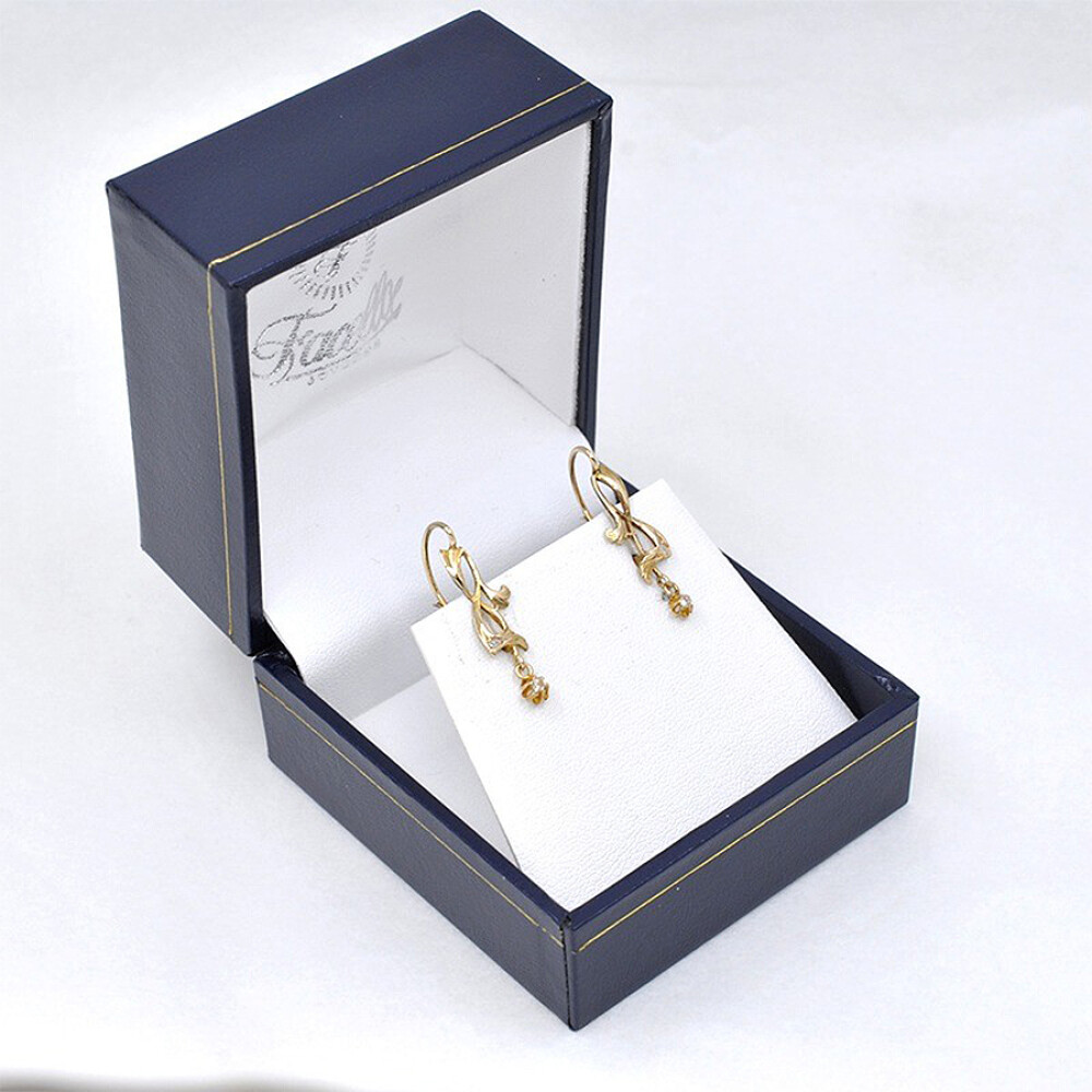 Caravanas En Oro 18K Y Brillantes Caravanas En Oro 18K Y Brillantes