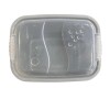 Caja Organizadora rectangular grande de plástico con trabas - RAINHA Caja Organizadora rectangular grande de plástico con trabas - RAINHA