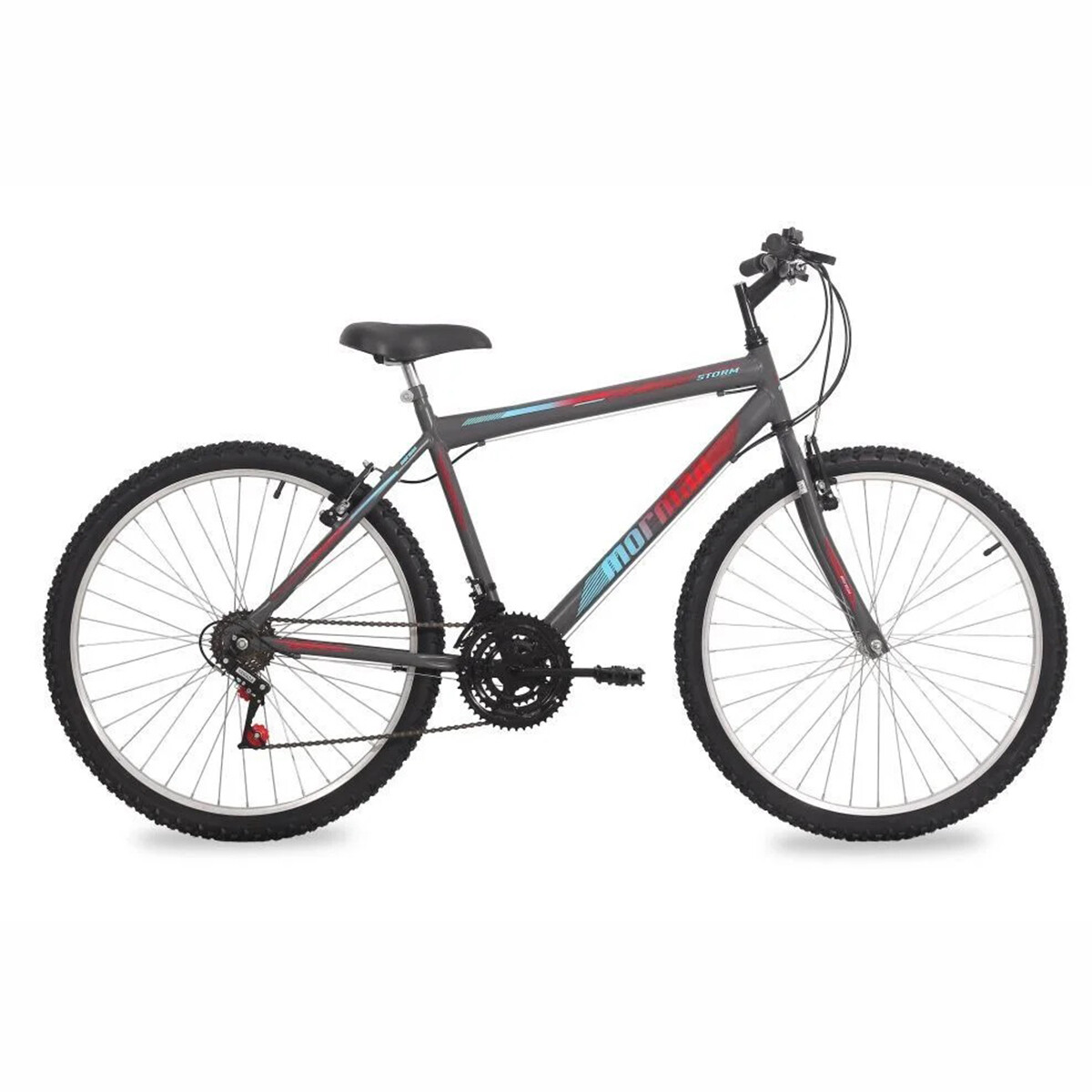 Bicicleta Mormaii Rodado 26 Storm 18 Velocidades Grafito 