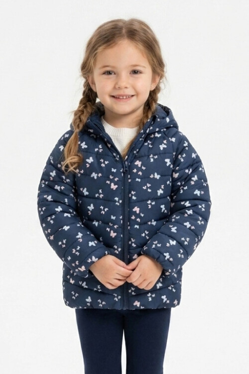 Campera puffer básica AZUL MARINO