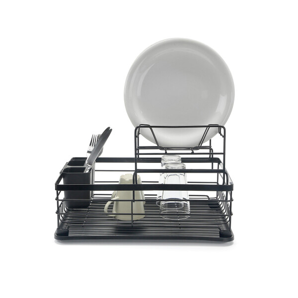 Escurridor Seca Platos Vajilla 2 Niveles Con Bandeja Drenaje Agua Cocina Imback Color Negro Escurridor Seca Platos Vajilla 2 Niveles Con Bandeja Drenaje Agua Cocina Imback Color Negro