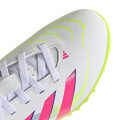 Championes de Fútbol 5 Infantiles Adidas Predator Club Blanco - Rosado - Amarillo Lima