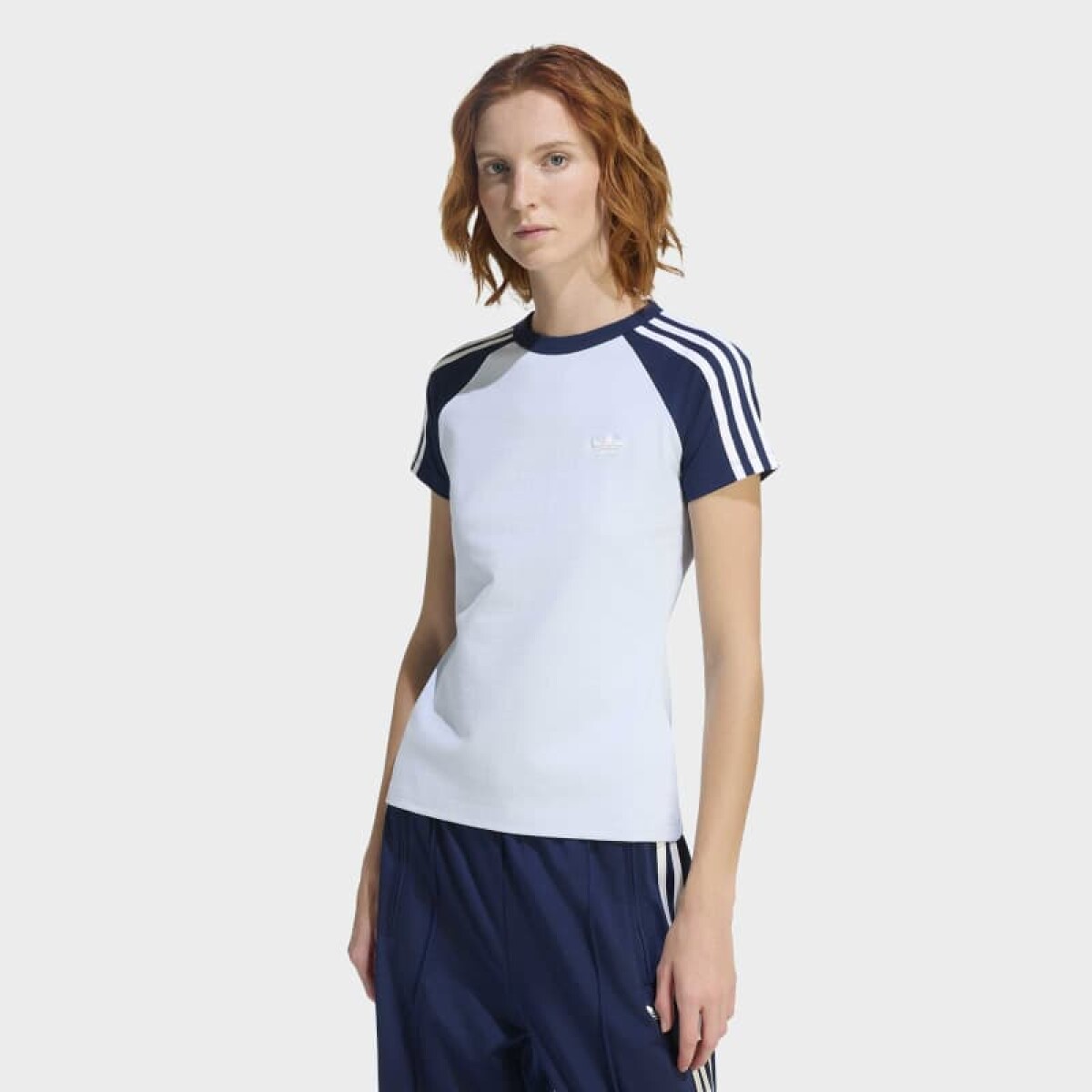 Remera Adidas 3 Rayas - Azul 